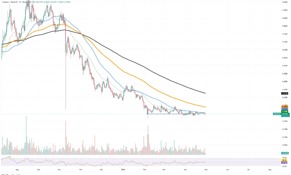 Cardano Volume Jumps 78% as Price Holds Tight Range