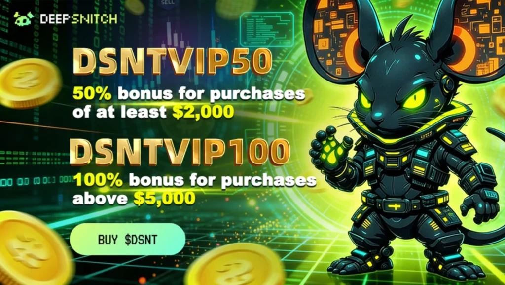 Bitcoin Price Prediction: DeepSnitch AI Aims for 100x Gains as T1 CEX Listing Rumors Spread image 2