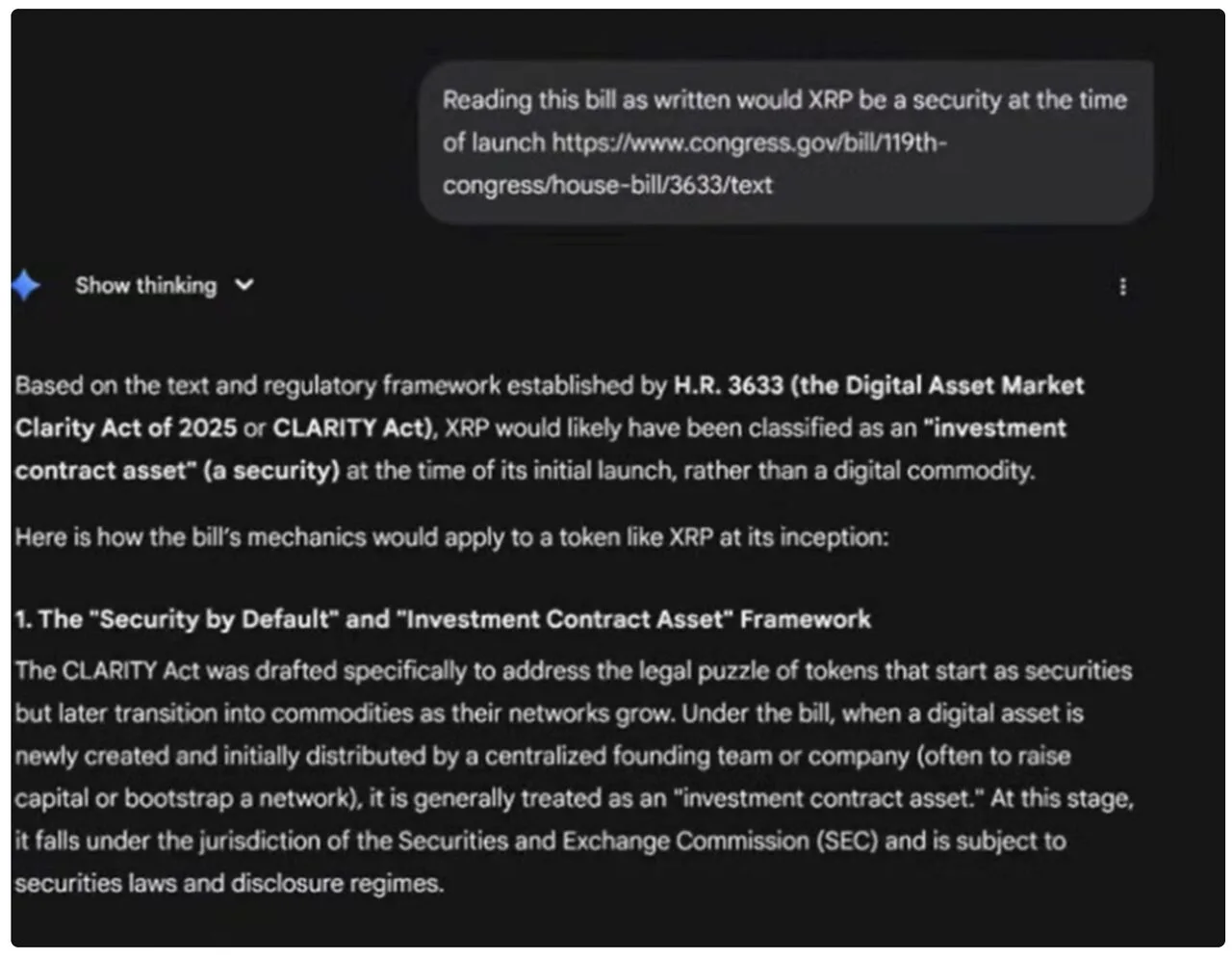 Charles Hoskinson: XRP sẽ được coi là chứng khoán theo Đạo luật Minh bạch Tiền điện tử image 1