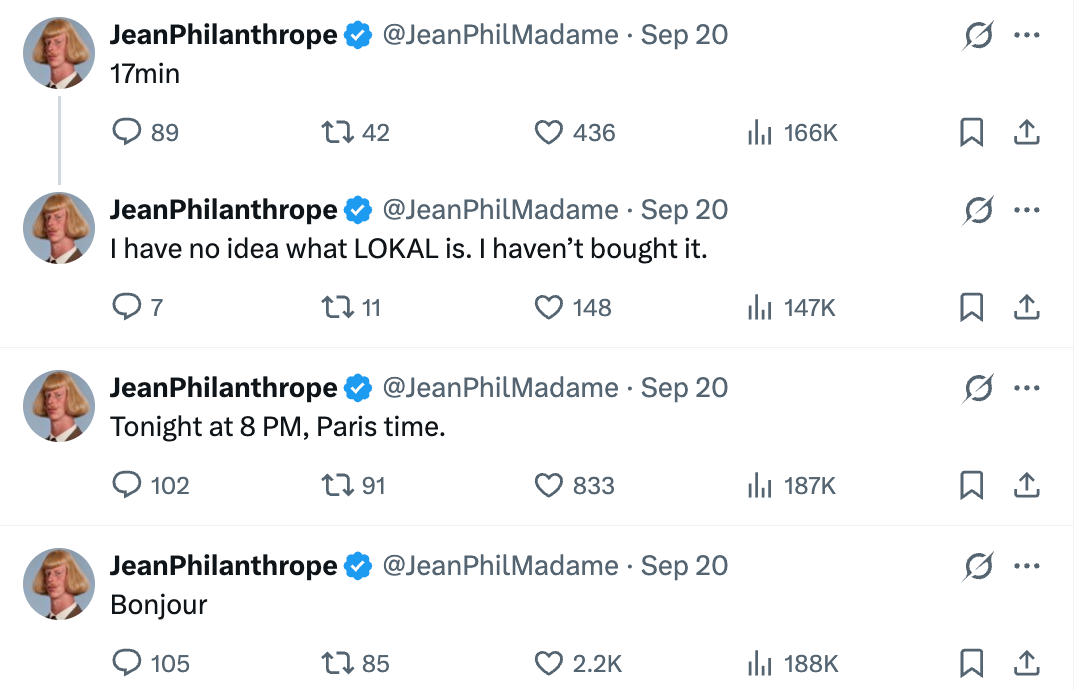 Did Jean Phil Go Viral First — or Was the Viral Persona Built to Launch a Memecoin? image 0