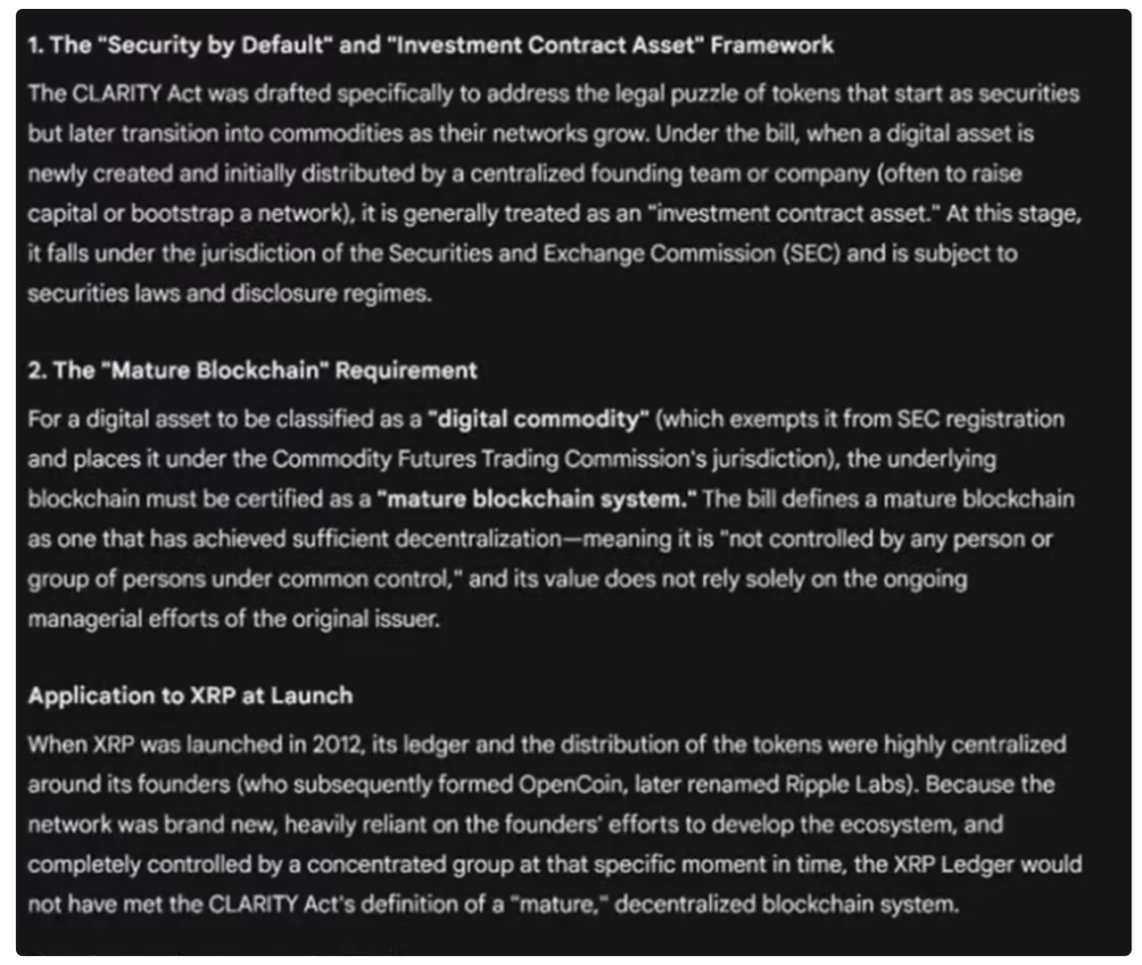 Charles Hoskinson: XRP sẽ được coi là chứng khoán theo Đạo luật Minh bạch Tiền điện tử image 2