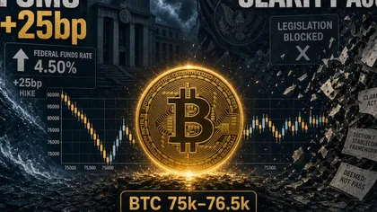 两大利空同时落地,BTC 7.5万美元反复争夺