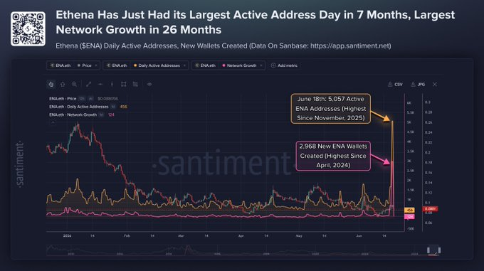 ENA Adoption Surges as Network Activity Hits Records
