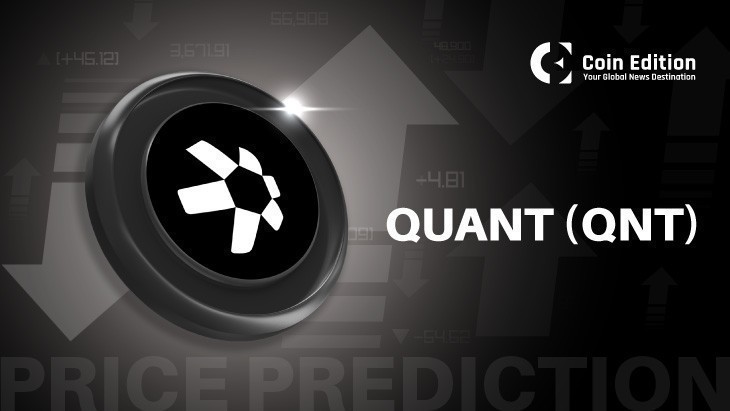 Quant Price Prediction: EMA Cluster Battle Intensifies As Price Tests Channel Resistance image 1