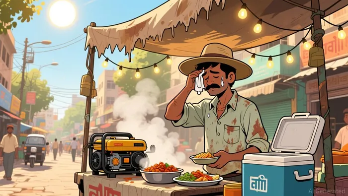 Delhi’s street vendors resort to diesel generators for survival as the city’s power grid lets them down instantly