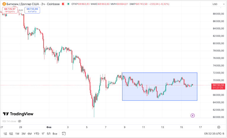 比特币二月中旬展望：资金短缺，现货需求不足  image 1