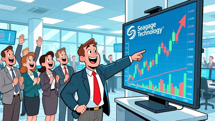 Seagate candlestick chart