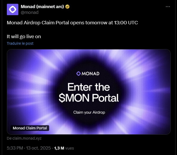 Monad et Hyperswap : 2 airdrops à réclamer cette semaine image 3