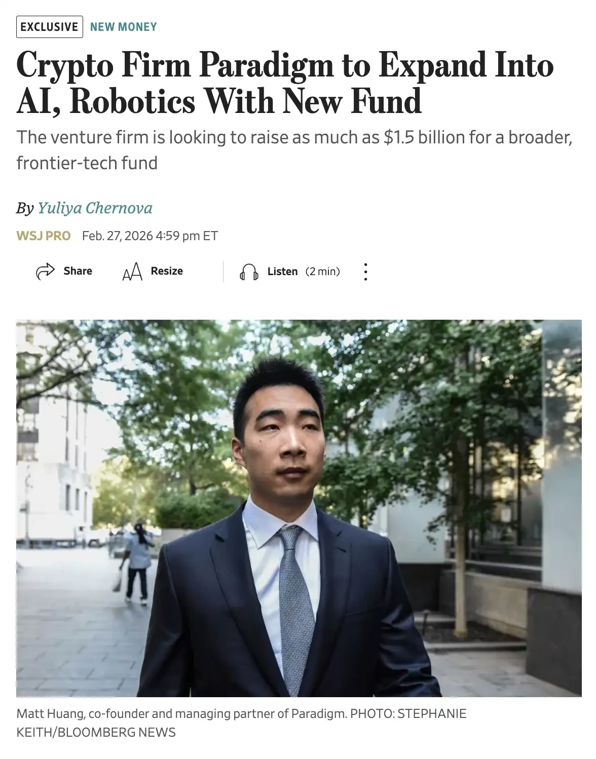 Paradigm 的新算术：当 crypto 装不下 127 亿， AI 成为答案