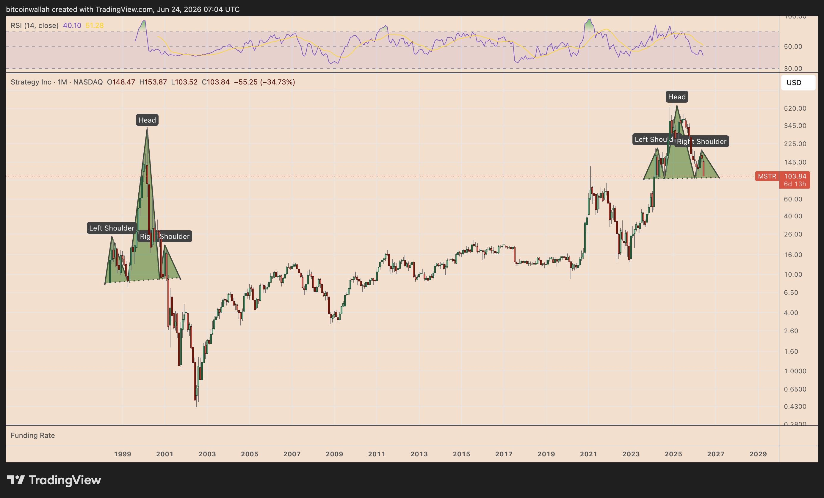 Strategy's MSTR may plunge 80% if it repeats this dot-com-era fractal image 1