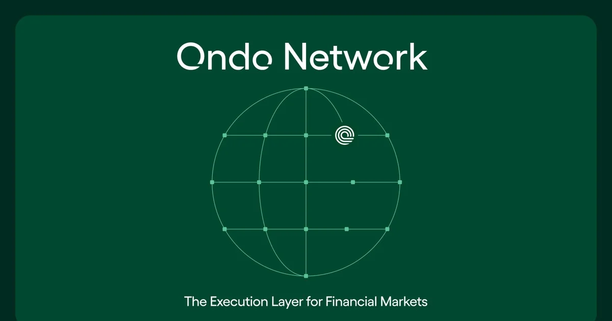 Ondo Finance、新執行レイヤー「Ondo Network」発表  image 0