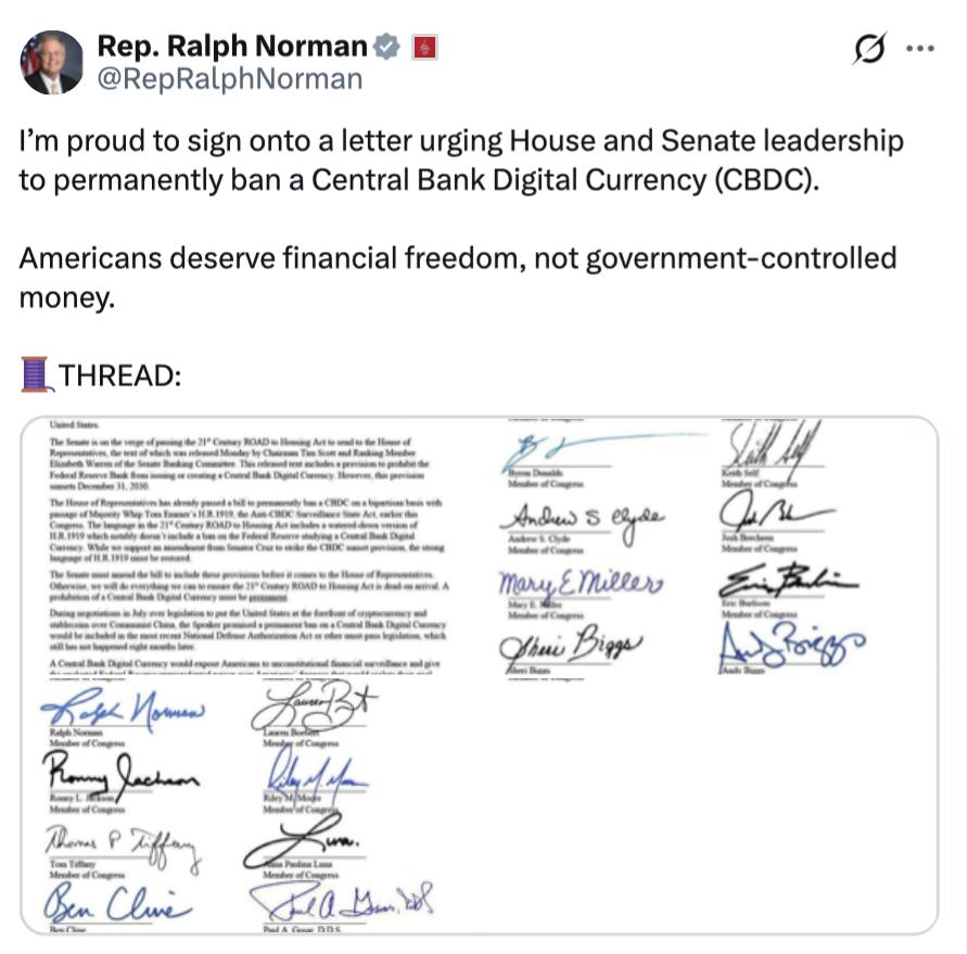 US lawmakers warn temporary CBDC ban isn’t enough, demand 'permanent' block