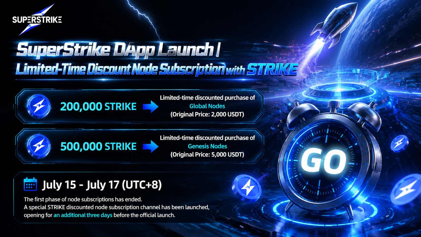 SuperStrike Official DApp Has Officially Launched, Two Limited-Time Benefit Programs Are Now Live