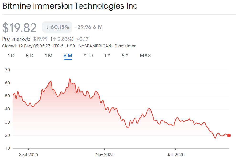 Morgan Stanley, other top holders add Bitmine exposure amid sell-off