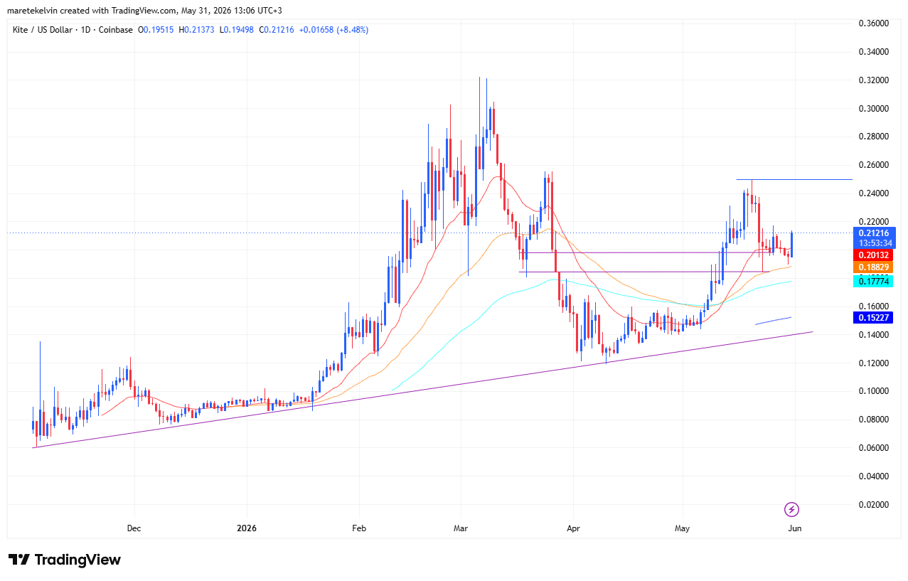 KITE climbs 10%: Can buyers push the token to $0.25?