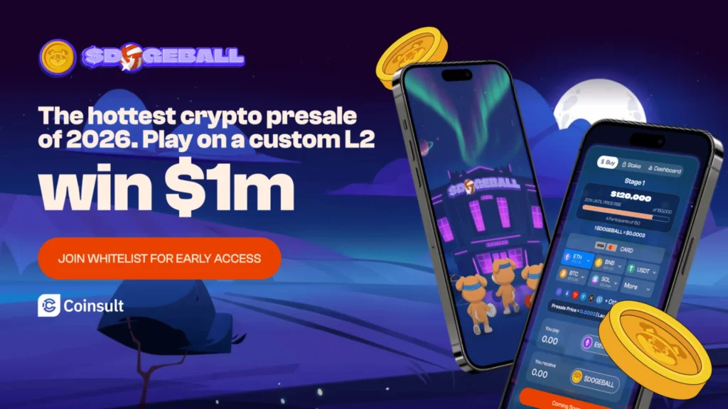 PENGU vs DOGEBALL as the Best Meme Coin Investment for 2026? One Has a $500K GameFi Prize Pool image 0