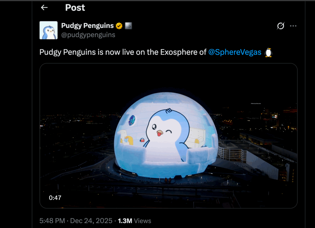BlockDAG News: Pudgy Penguins Light Up Las Vegas Sphere as DeepSnitch AI Targets 50x Profits with Live Utility Launch  image 1