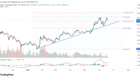 Hyperliquid Price is Approaching a Make-or-Break Zone After 250% Rally—Can HYPE Push to $90?