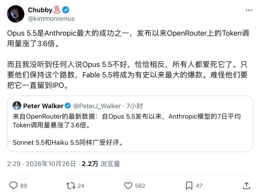 刚刚，Claude破纪录！日烧3万亿Token，神秘Fable 5.5压轴登场 image 21