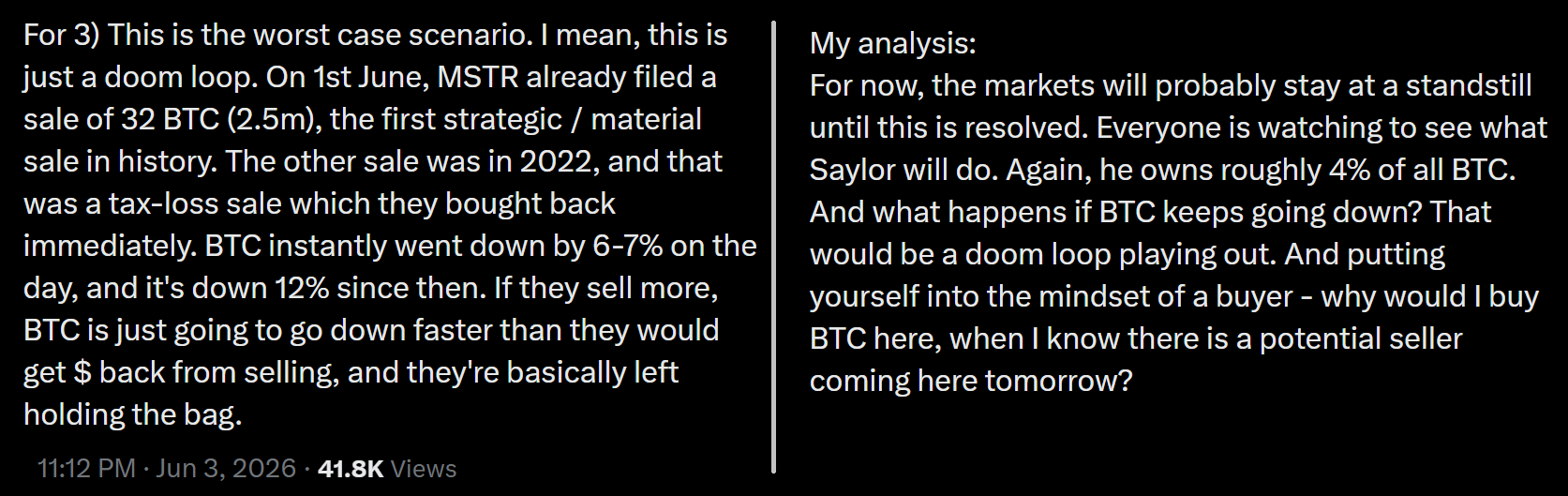 Bitcoin fell 21% after Strategy’s debt buyback news— Is a Terra Luna-style doom loop next?