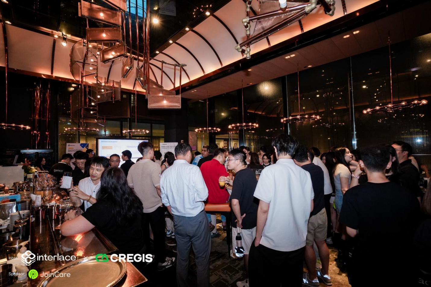 Interlace 携手 Cregis 举办高端闭门酒会,聚焦TraFi、支付和数字资产的生态融合 image 1