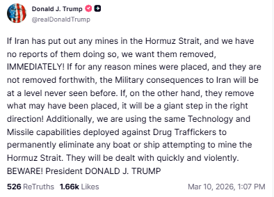 一则帖文搅动市场！特朗普再对伊朗放狠话 美股上演倒V反转 image 1