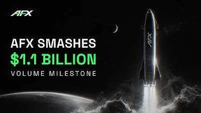 AFX Surpasses $1.1 Billion in Total Trading Volume, Highlighting Capital Efficiency in On-Chain Derivatives