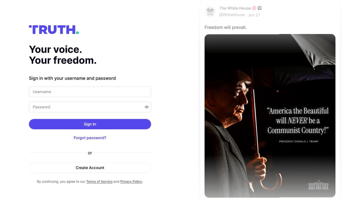 特朗普的帖子论毫秒卖给华尔街，细数 Truth Social 母公司的「影响力生意经」 image 0