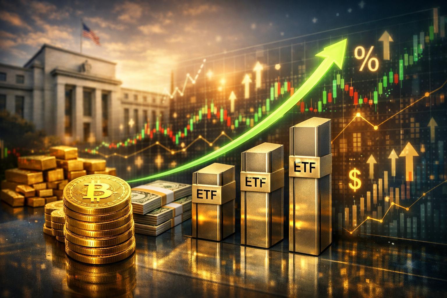 Spot Bitcoin ETF sees sharp inflow revival amid shifting US rate signals
