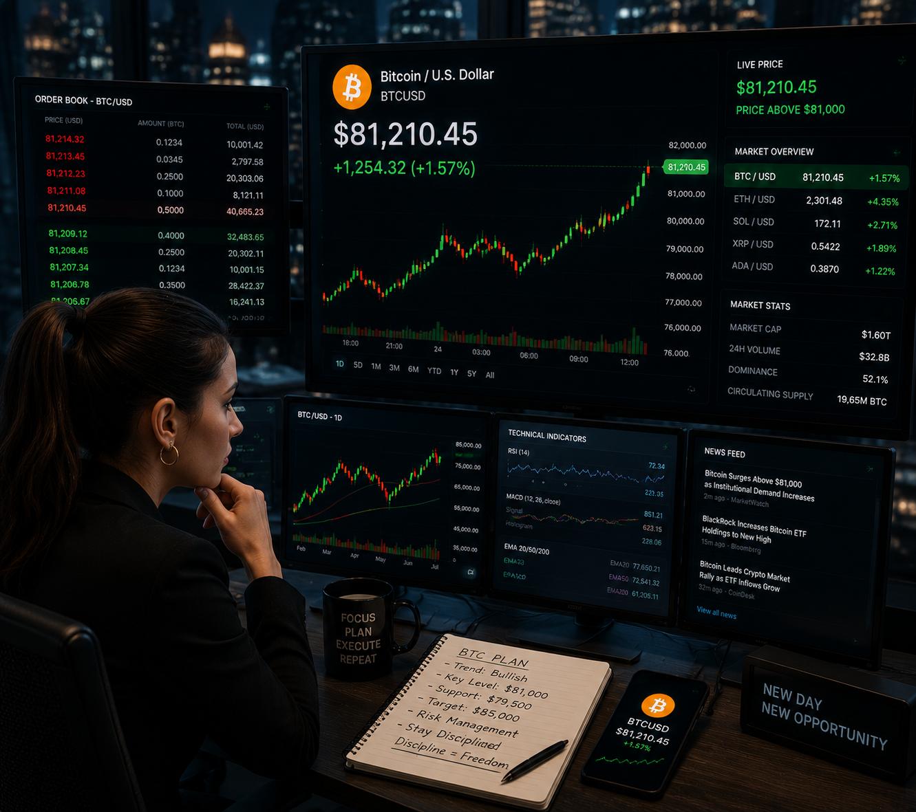 Bitcoin rebounds slightly above $81k amid institutional caution image 0