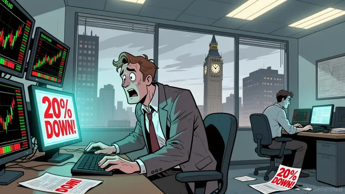 Dow Jones decline chart