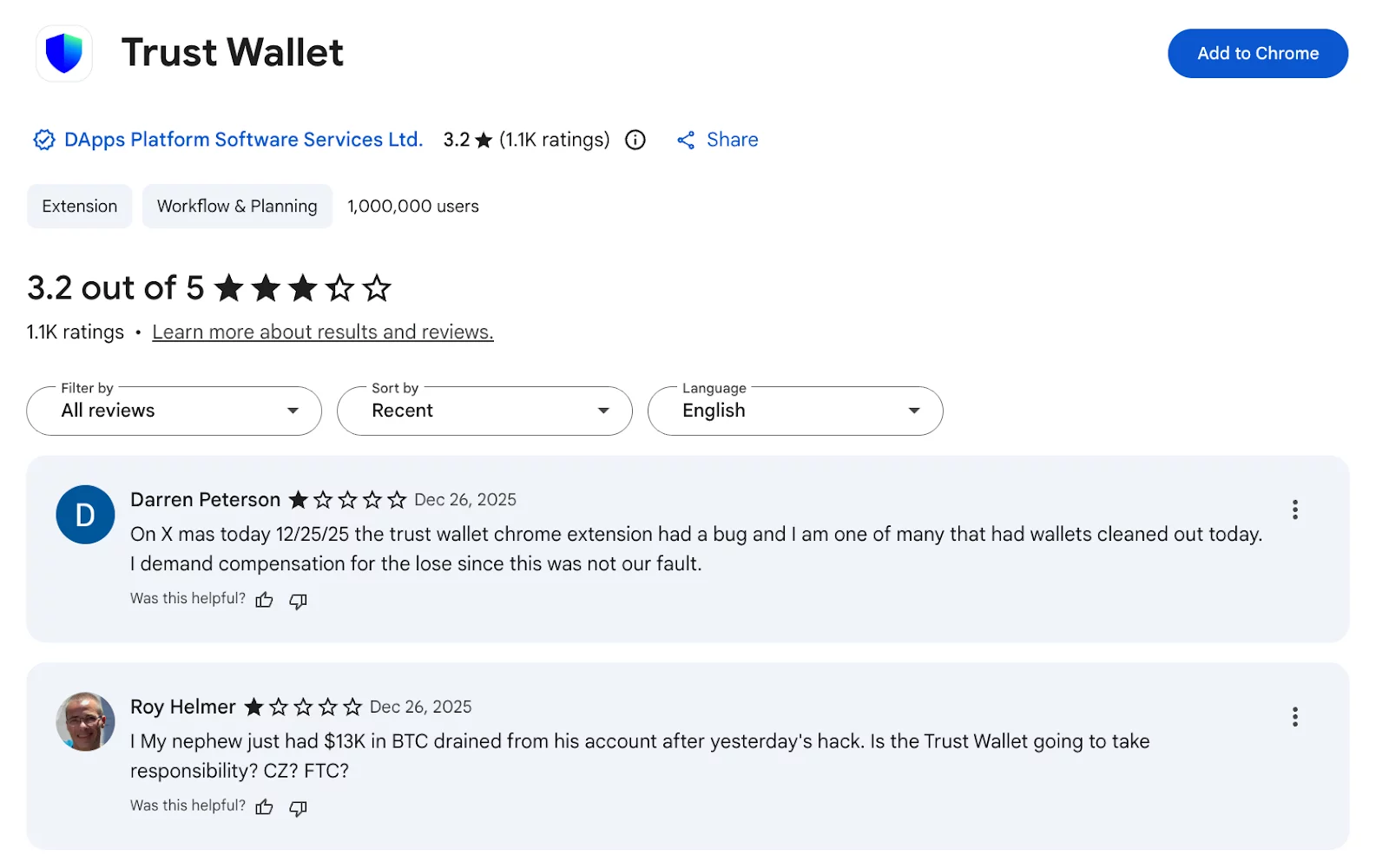  Trust Wallet extension exploit a possible insider job, victims to be compensated 