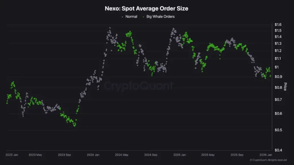 NEXO Breaks $0.95 Barrier as Whale Accumulation Strengthens Rebound  image 2
