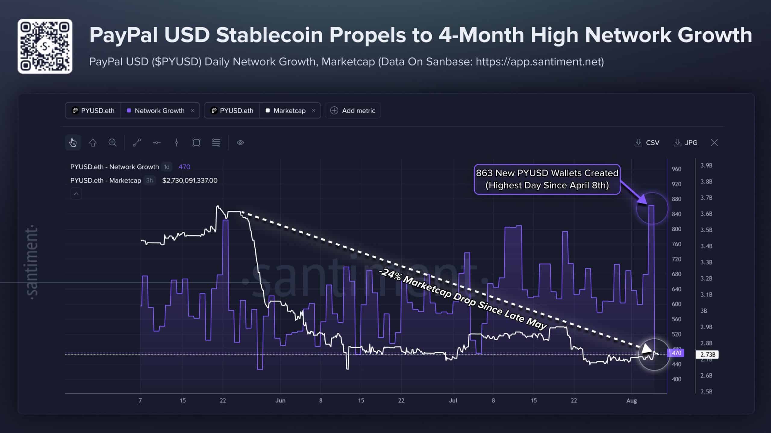 PayPal USD adds 863 wallets despite 24% market cap drop – Here’s how!