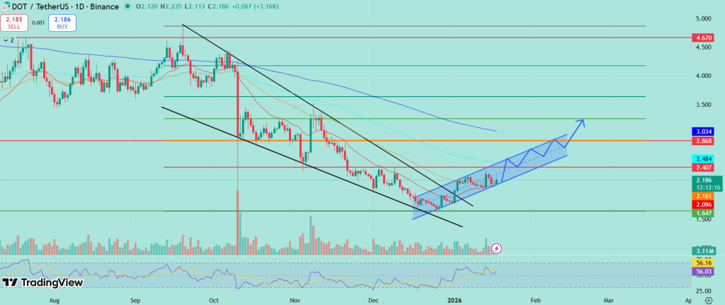 La rottura di Polkadot (DOT) si è fermata: perché il silenzio intorno a DOT è importante image 0