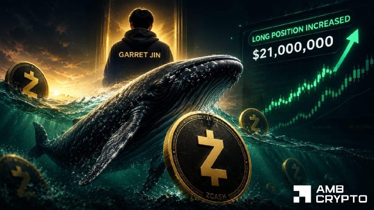 Zcash stuck below $430 – Can $21mln whale long trigger squeeze? image 1