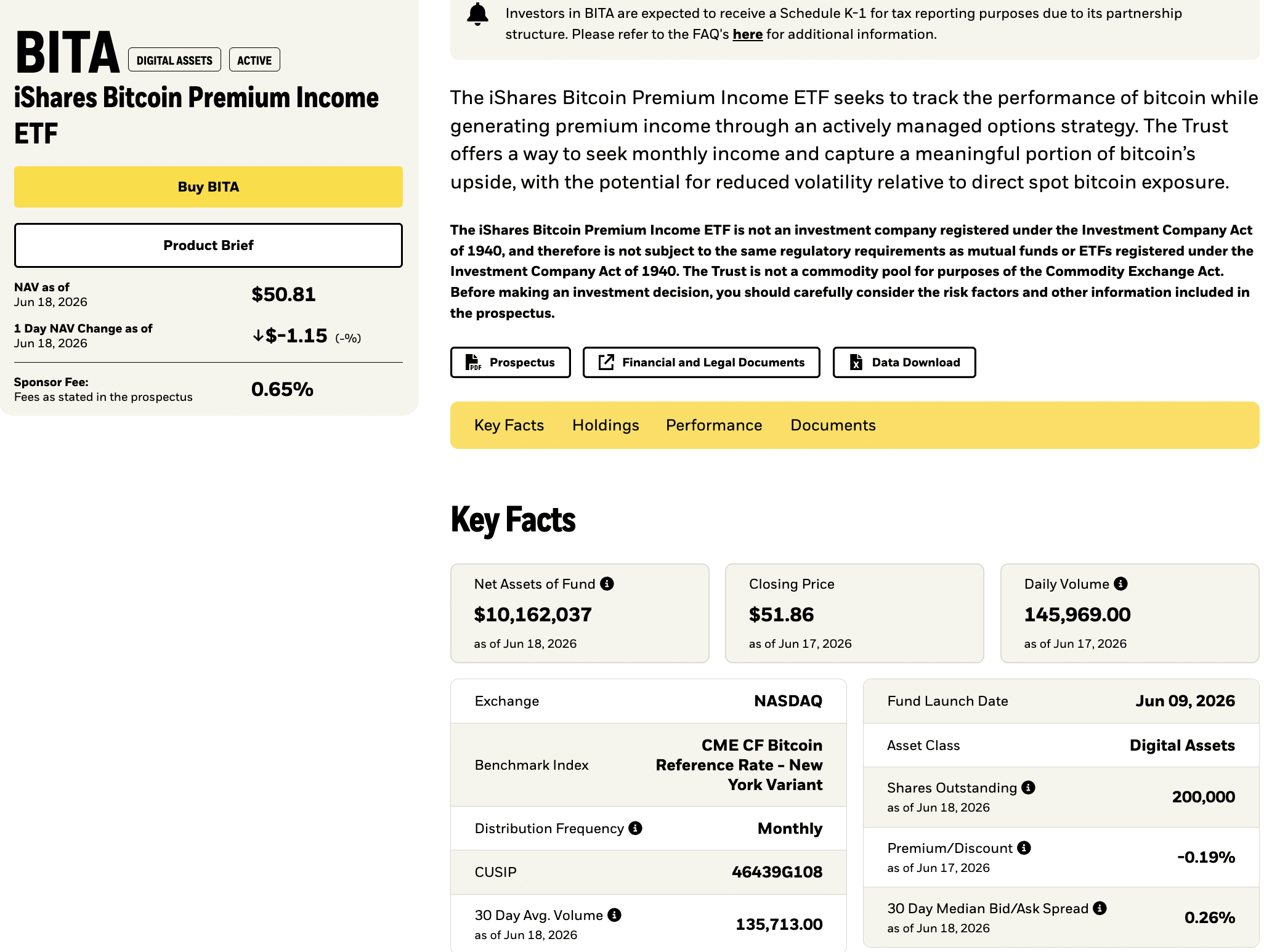 BITA Launches at 0.65%: BlackRock’s Covered-Call Bitcoin ETF Targets 70% Upside Plus Yield