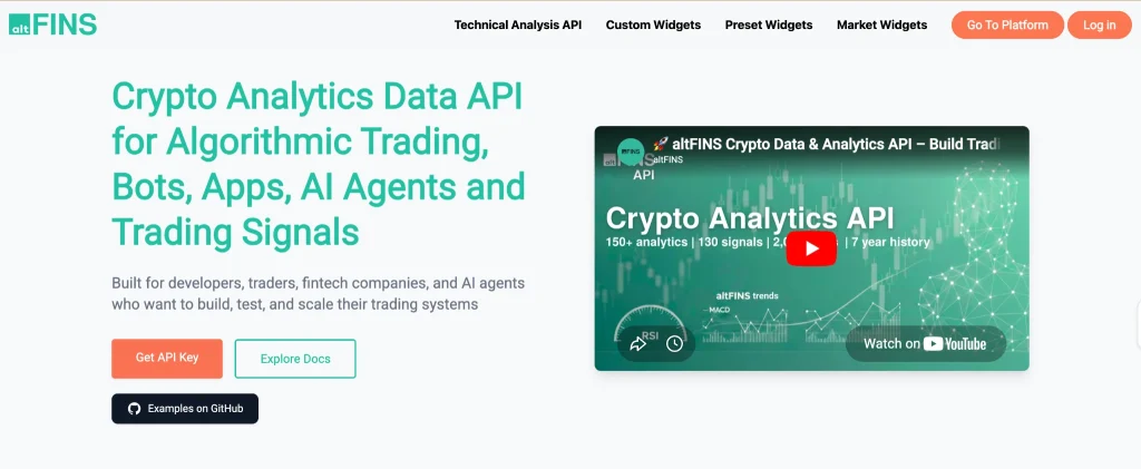 Best 10 Crypto APIs for AI Agents and Trading Bots image 5