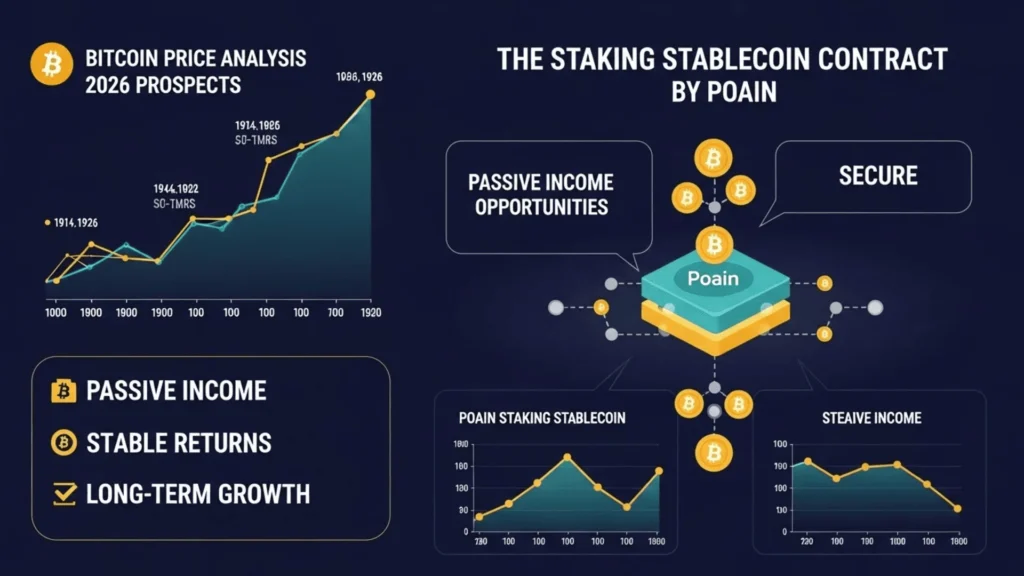 Bitcoin Price $88,209.36 Analysis and 2026 Prospects: The Staking Stablecoin Contract by Poain describes the Passive Income Opportunities in a way that Portrays the Opportunity
