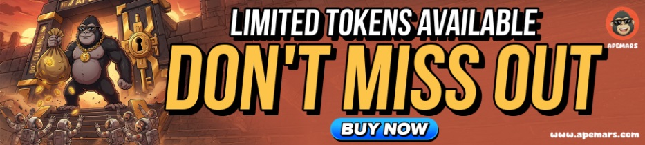 Top Crypto to Buy This Month? APEMARS LAUNCH350 Bonus Frenzy Grows as PUMP and PIPPIN Rise