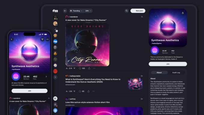 Digg stellt seinen neuen Konkurrenten zu Reddit für alle zugänglich vor