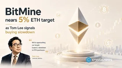 BMNR stock rises over 10% as BitMine adds 9,946 ETH