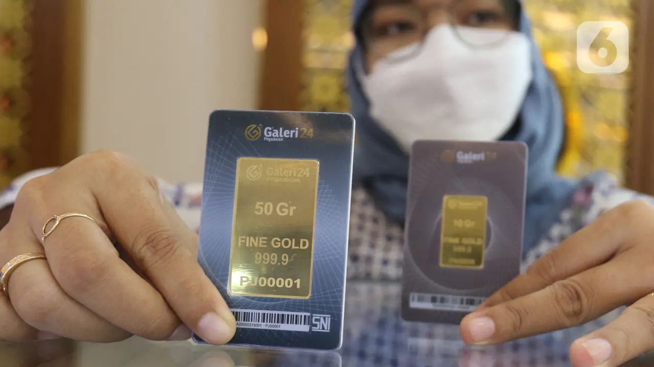 Harga Emas Pegadaian Hari Ini: Galeri24, Antam dan UBS Kompak Merosot image 1