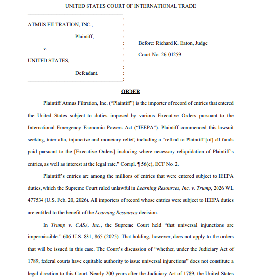 أخبار ترامب للعملات الرقمية قاضٍ أمريكي يجتمع مع محامين بشأن استرداد محتمل لرسوم جمركية بقيمة 175 مليار دولار أمريكي