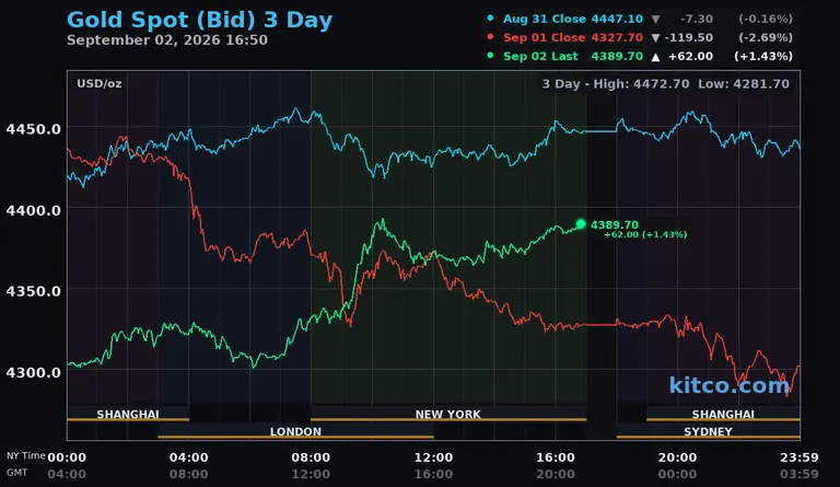 Gold, silver prices rebound as ADP miss cools Fed-hike trade - Kitco PM Report