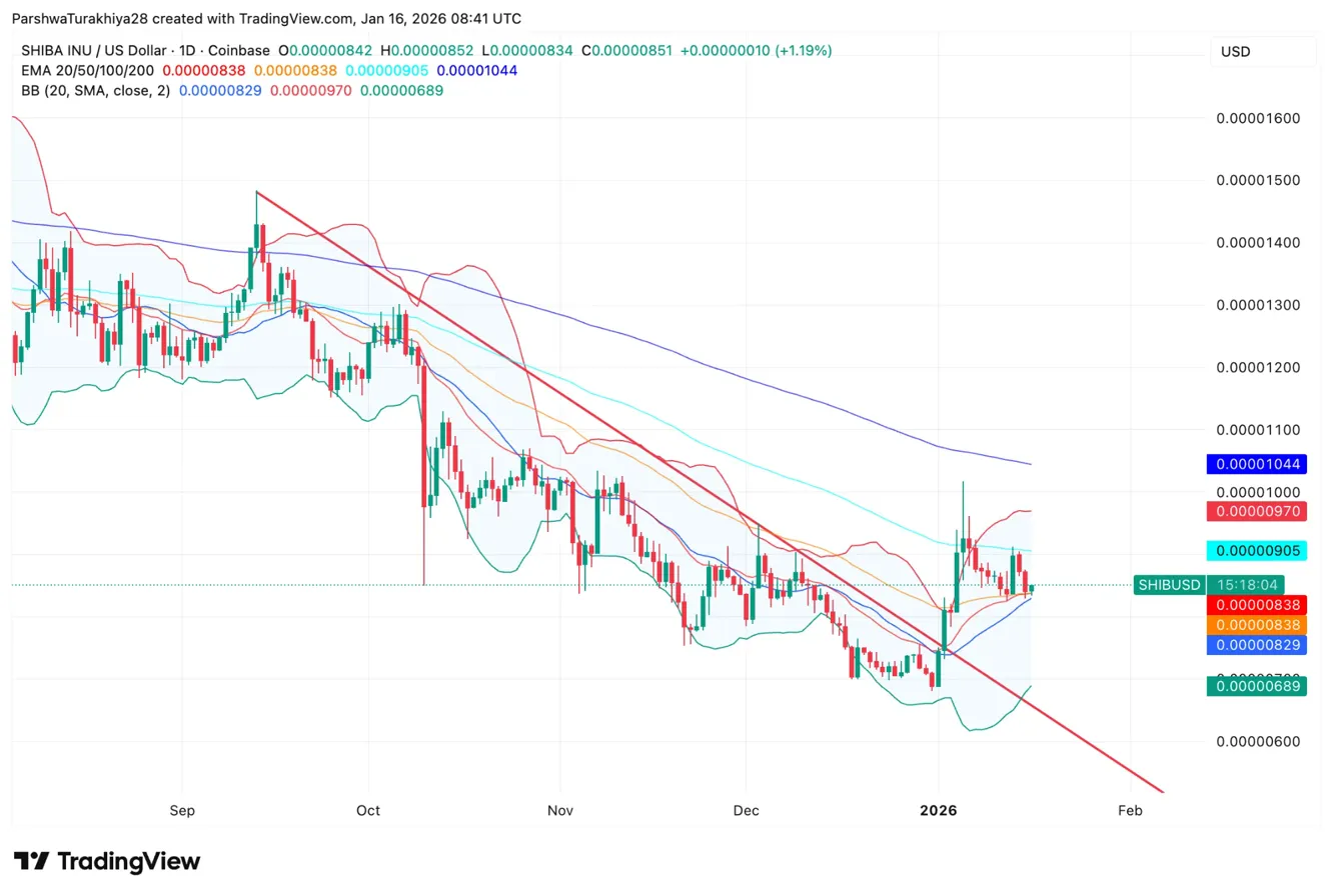 Shiba Inu Price Prediction: Burn Rate Collapses 87% As Only 550K SHIB Destroyed In 24 Hours