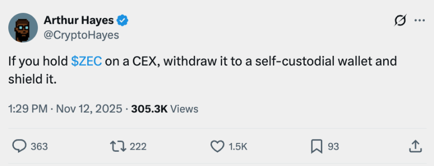 Arthur Hayes 2025 交易账本：左手喊单造梦，右手链上清仓 image 7