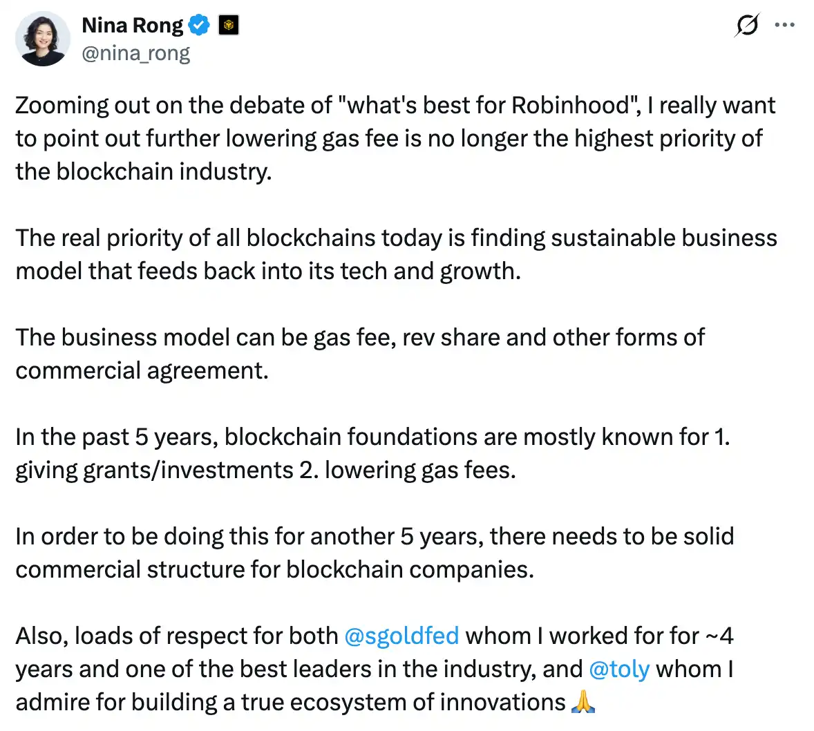 Robinhood Chain费用引发商业模式之辩:当租客还是房东? image 4