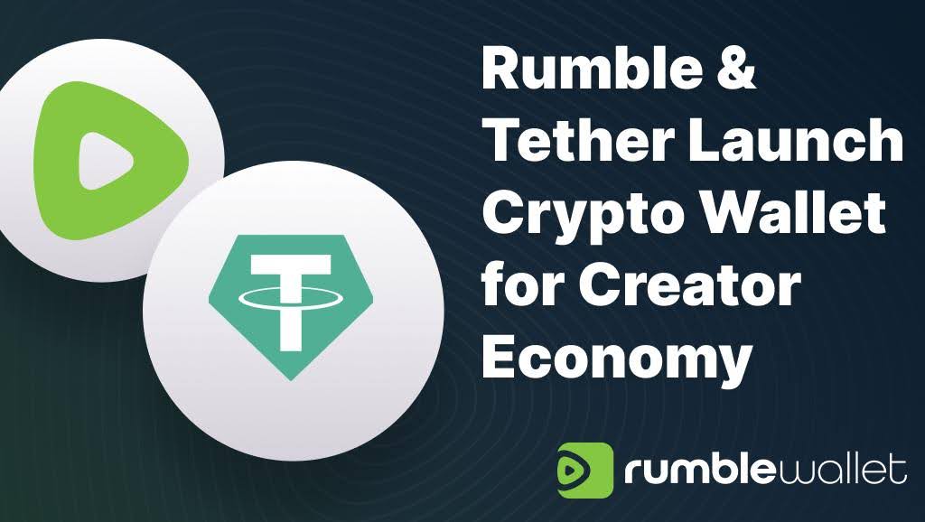 Tether e Rumble lançam carteira de autocustódia para mais de 80 milhões de usuários, liberando pagamentos em cripto para criadores