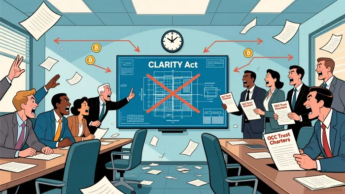 CLARITY Act Delay: Yield Flows and OCC Charter Rush
